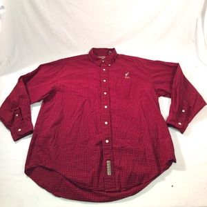 Men’s Vesi Sportswear Florida State FSU Seminoles Long Sleeve Button Up Large